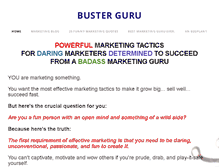 Tablet Screenshot of busterguru.com